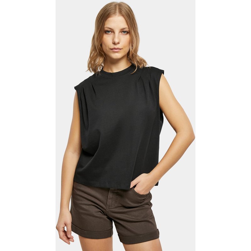 Urban Classics Ladies Organic Heavy Pleated Shoulder Top