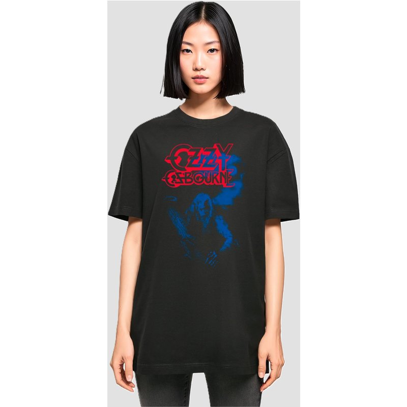 Merchcode Ladies Ozzy Osbourne - Bark At The Moon Oversized Boyfriend Tee