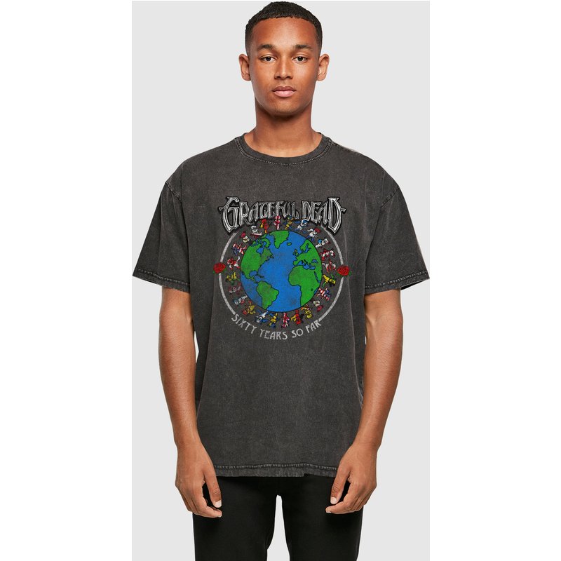 Merchcode Grateful Dead Sixty Years so far Acid Wash Oversize Tee