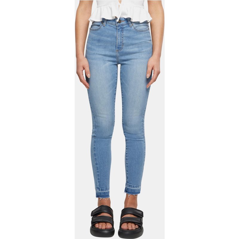 Urban Classics Ladies Skinny High Waist Open Hem Jeans