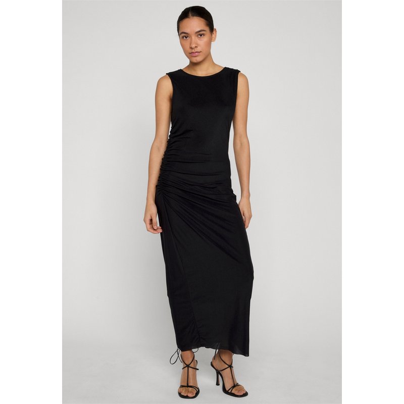 Urban Classics Ladies Long Ruffled Mesh Dress