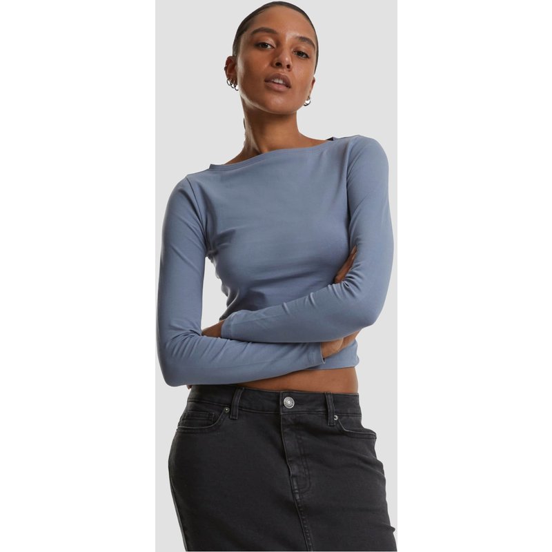 Urban Classics Ladies Ruffled Super Slim Longsleeve