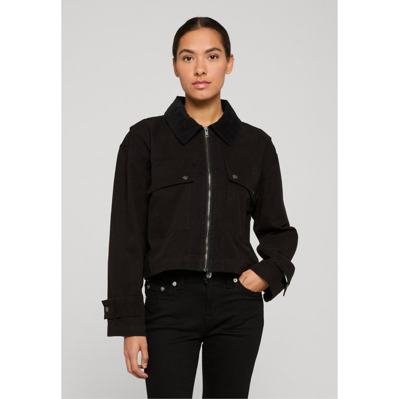 Urban Classics Ladies Workwear Cropped Cotton Jacket