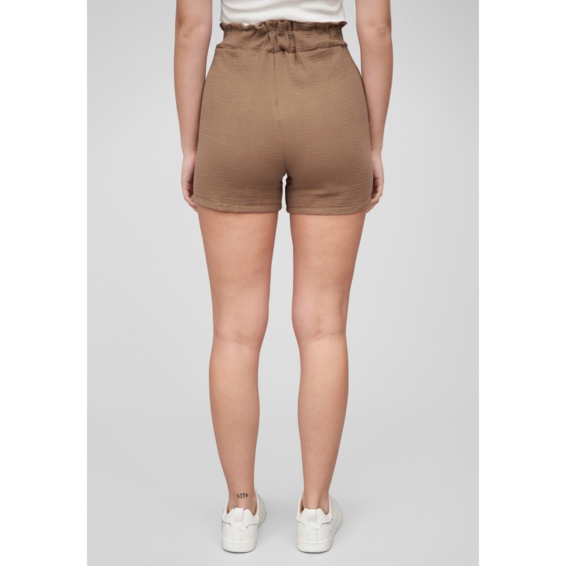 Cloud5ive Damen Musselin Short mit Bindegürtel