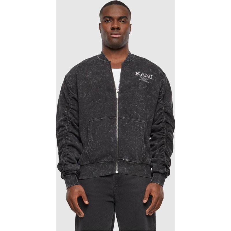 KM241-036-1 Karl Kani Chest Retro Washed Sweat Bomber Jacket