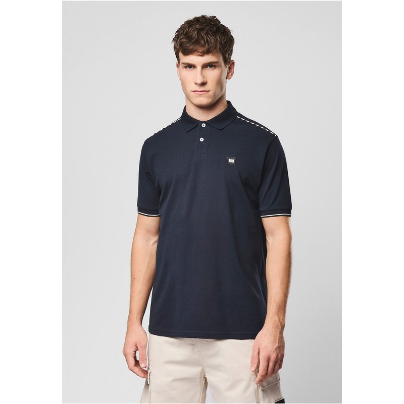 Weekend Offender SAKAI POLO WITH MID HOUSE CHECK PIPING