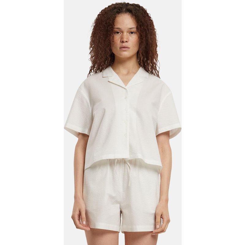 Urban Classics Ladies Seersucker Bluse