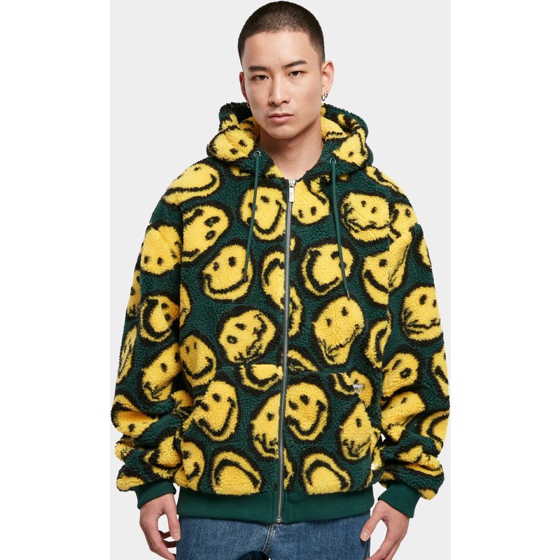 Karl Kani Kk Signature Smiley Teddy OS Full Zip Hoodie