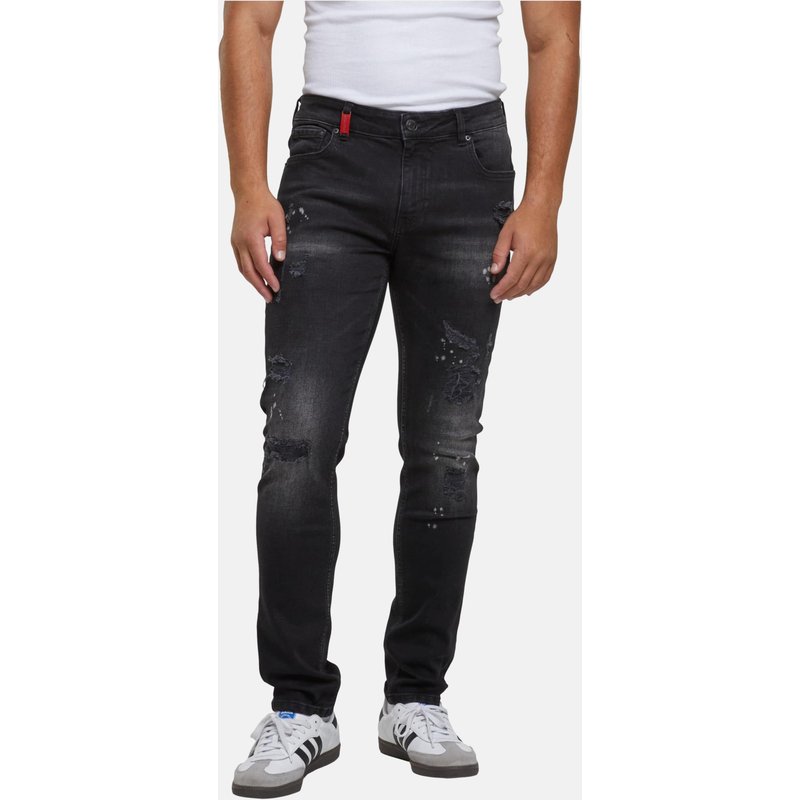 2Y Premium EMILIO RIPPED SLIM FIT JEANS