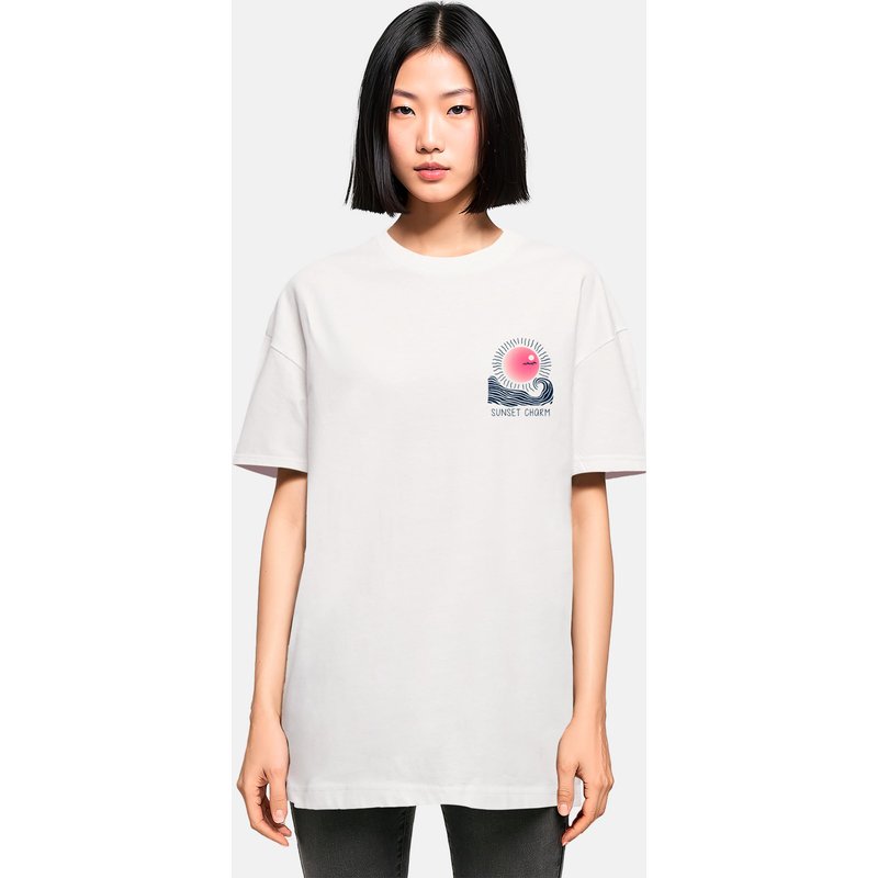 Merchcode Ladies Sunset Charm Oversized Tee