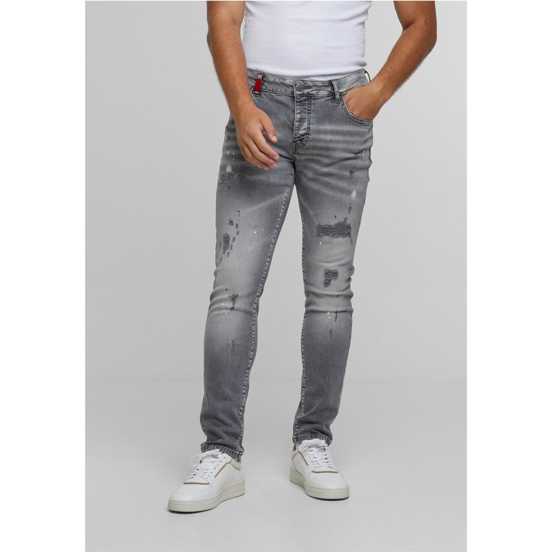 2Y Premium Julio Ripped Slim Fit Jeans