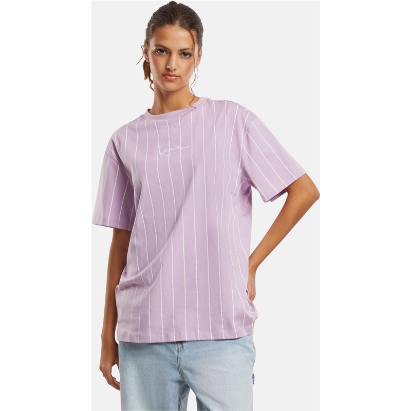 Karl Kani Small Signature Essential Pinstripe Os Tee