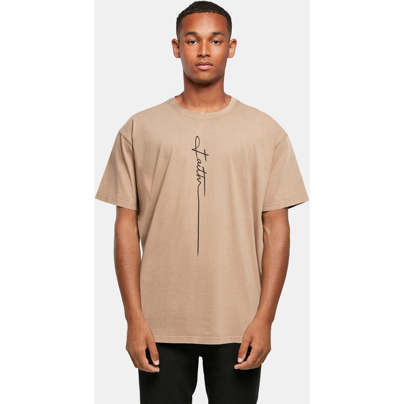 Merchcode Faith Acid Washed Oversized Tee