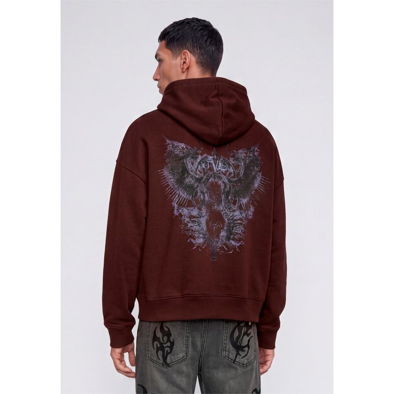 Favela DEATH SKULL BOXY HOODIE