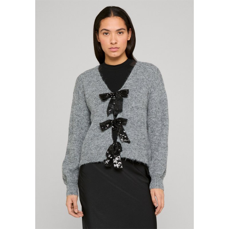 Estelou Glitter Bow Cardigan