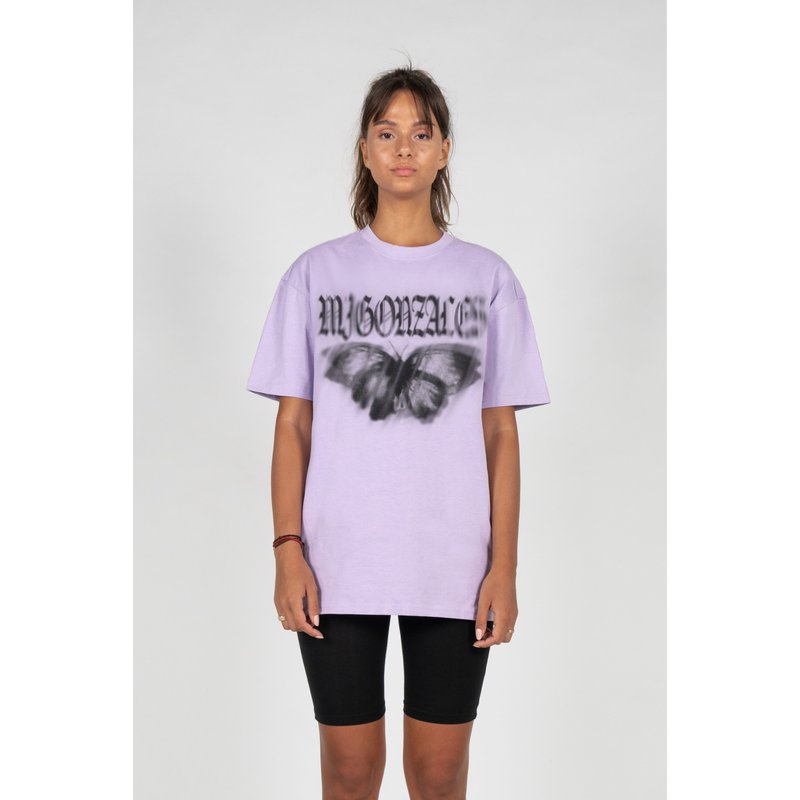 MJ Gonzales Heavy Oversized Tee Ladies - BUTTERFLY ILLUSION