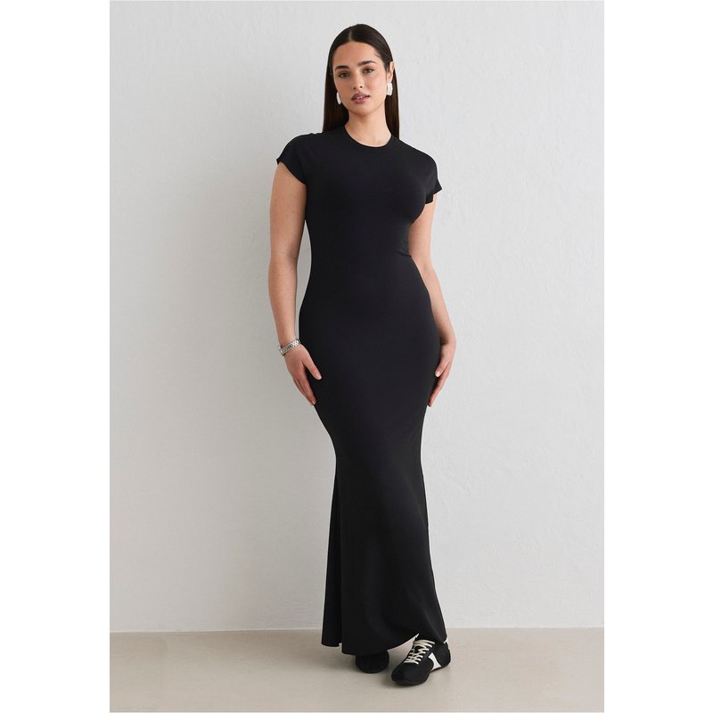 aimn Sense Mermaid Cap Sleeve Dress