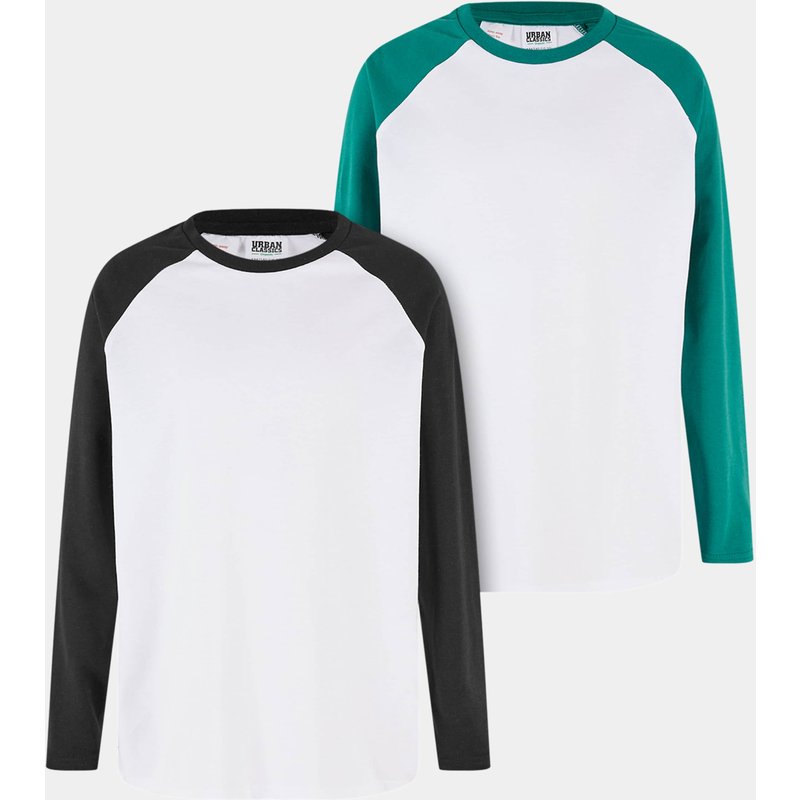 Urban Classics Boys Essentials Oversized Raglan Longsleeve 2-Pack