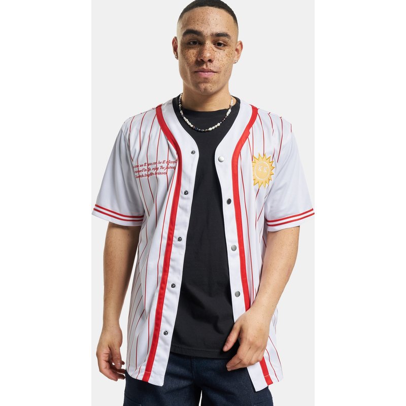 Karl Kani Varsity Block Pinstripe Baseball Shirt