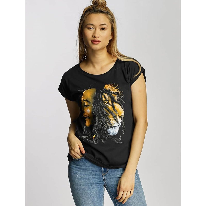 Mister Tee Ladies Bob Marley Lion Face