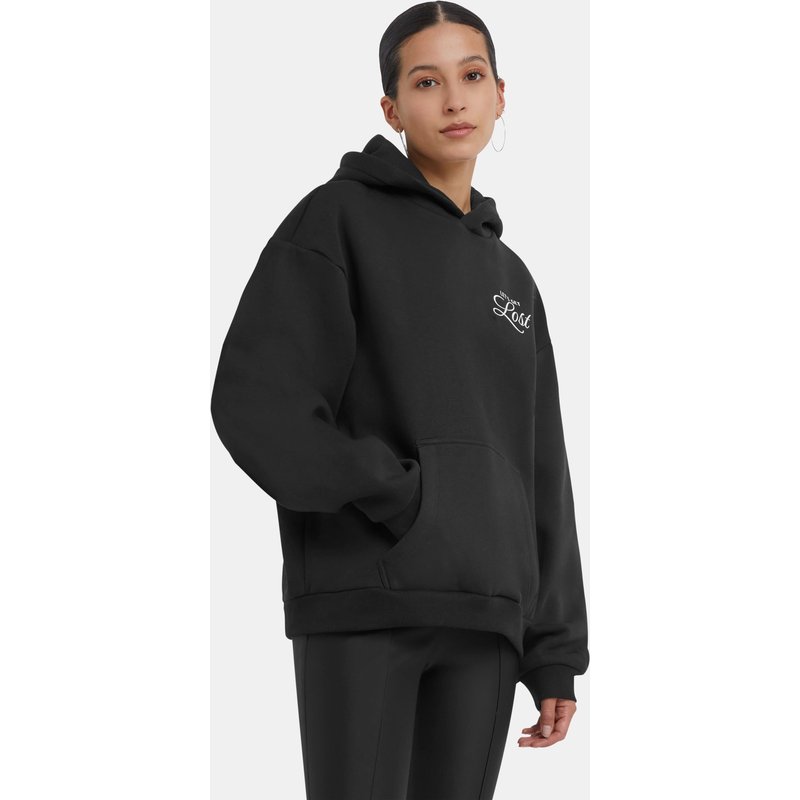 Miss Tee Lost Flowers Ladies Fluffy Hoody