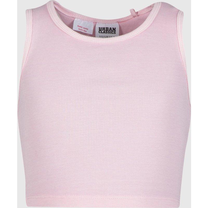 Urban Classics Girls Washed Rib Jersey Cropped Shirt