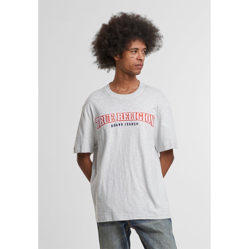 True Religion SS SLUB EMBRO ARCH LOGO TEE