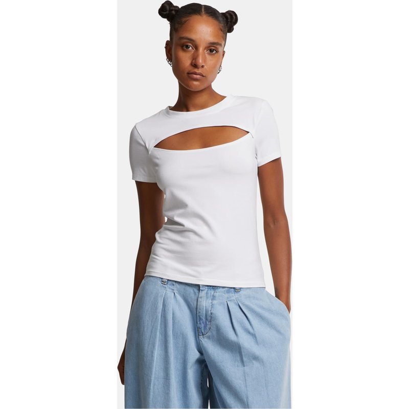Urban Classics Ladies Short Cut Out Tee