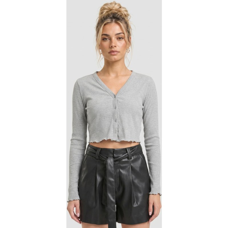 Noisy May NMDRAKEY L/S CROPPED CARDIGAN FWD NOOS