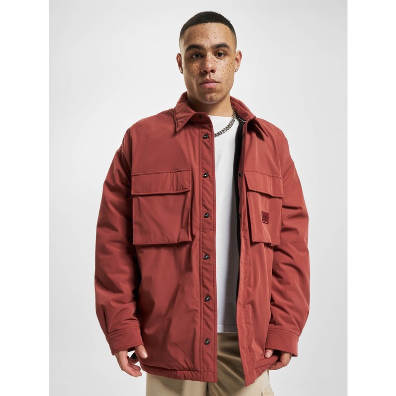 Calvin Klein Jeans Fleece Lined Cargo Overshirt Langarmhemd