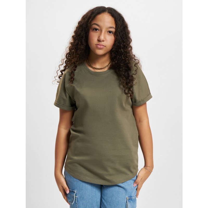 Urban Classics Boys Long Shaped Turnup Tee