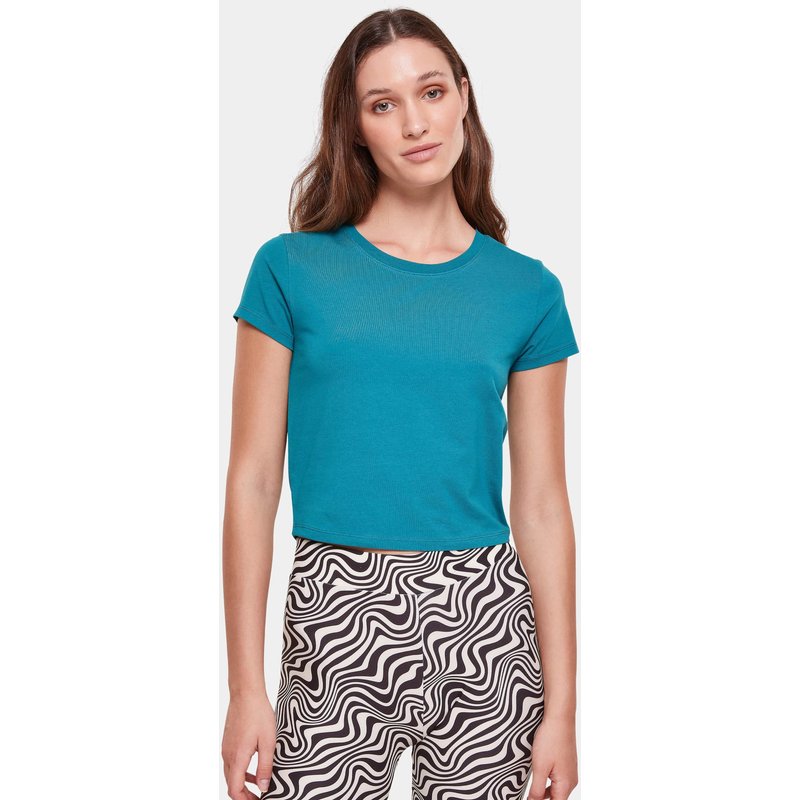 Urban Classics Ladies Stretch Jersey Cropped Tee