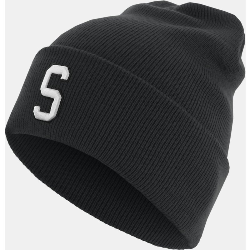 MSTRDS Letter Cuff Knit Beanie