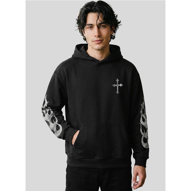 Mister Tee Vintage Cross Loose Fit Hoody