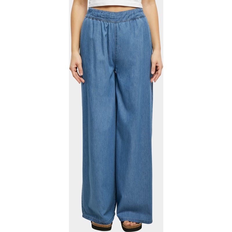 Urban Classics Ladies Light Denim Wide Leg Pants