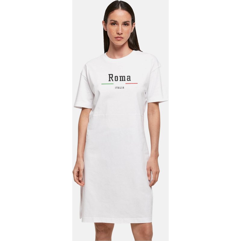 Merchcode Ladies Roma Essentials Oversized Slit Tee Dress