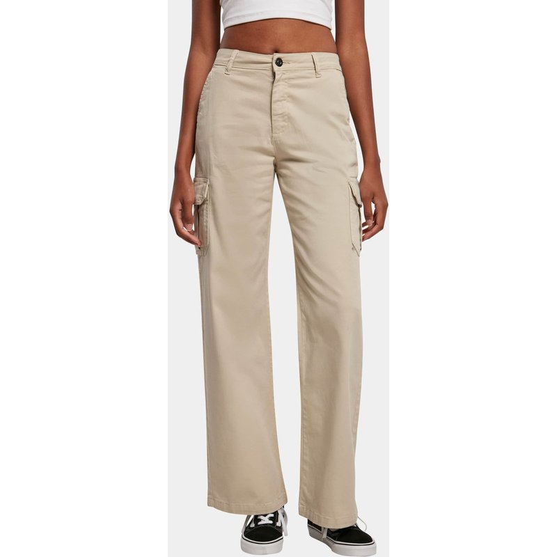 Urban Classics Ladies High Waist Straight Cargo Pants