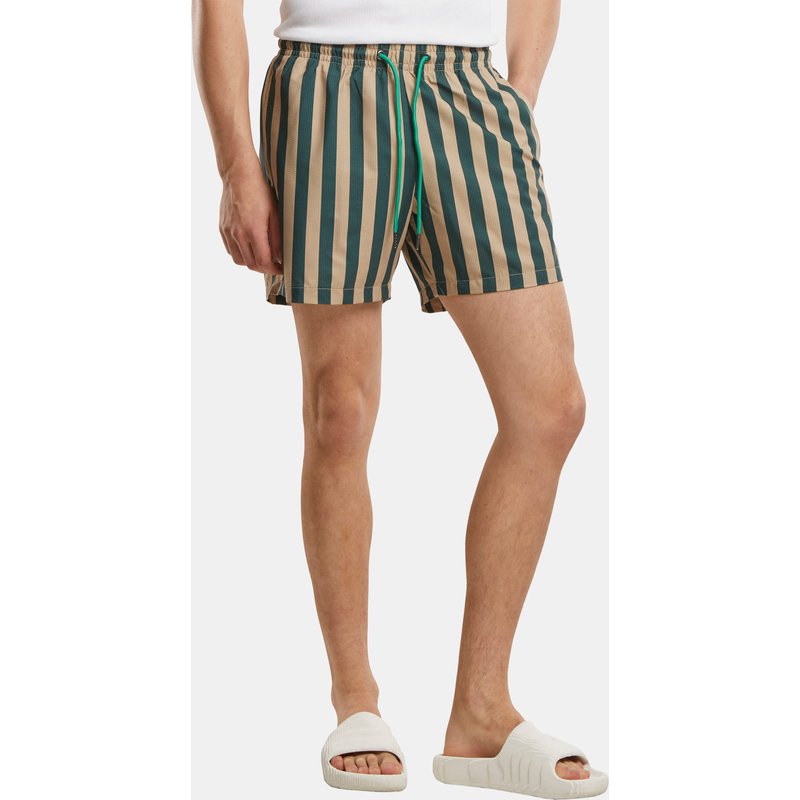 Urban Classics Striped Seersucker Swim Short