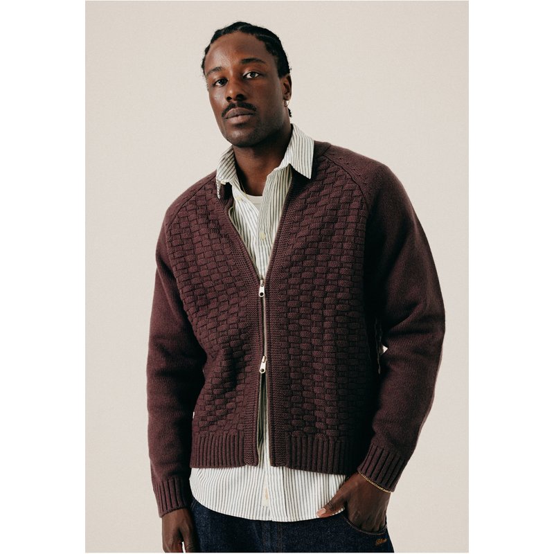 BLKVIS Structured Zip Cardigan