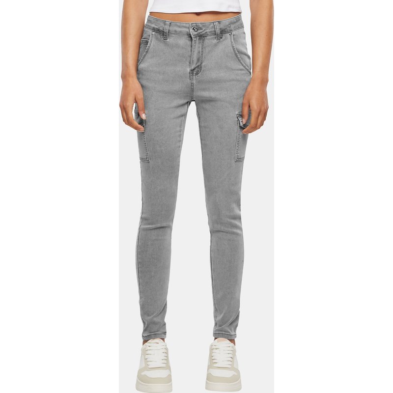 Cloud5ive Cargo Jeans washed look High Waist