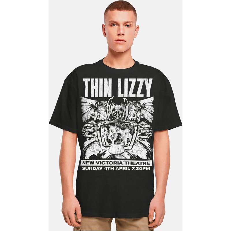 Merchcode Thin Lizzy - New Victoria Theatre Heavy Oversize Tee