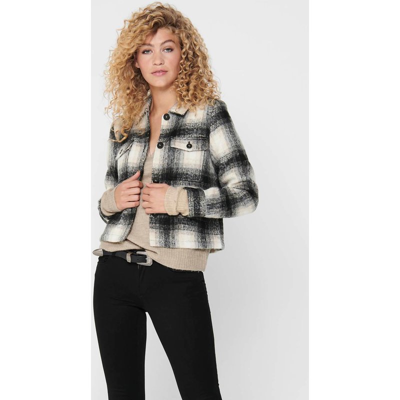 Only Onllou Short Check Jacket