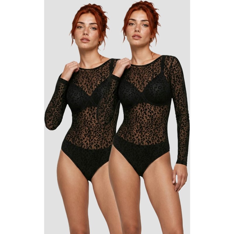 Urban Classics Ladies Flock Lace Body 2-Pack