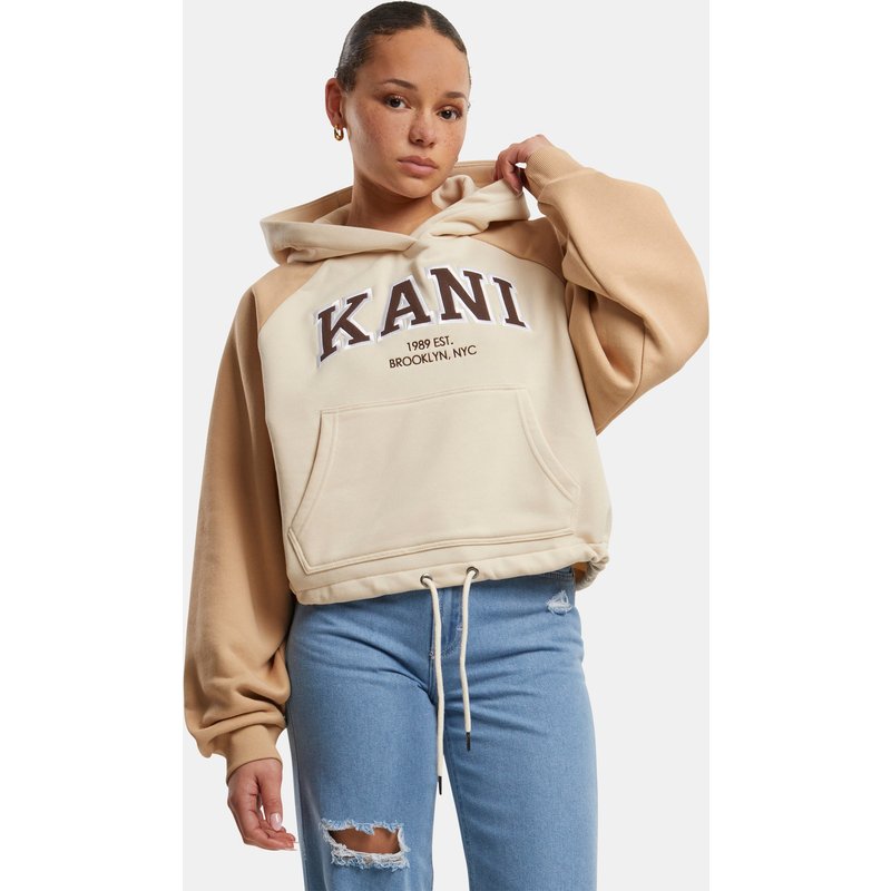 Karl Kani KK Serif Crop Raglan Hoodie