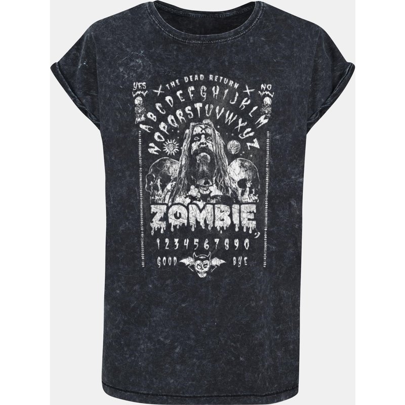 Merchcode Ladies Rob Zombie - The Dead Return Spirit Board Acid Washed T-Shirt