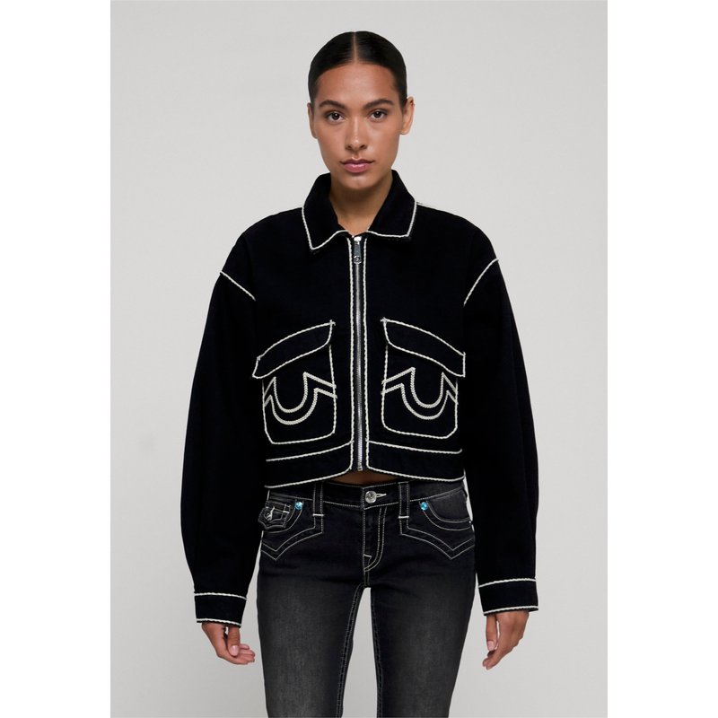 True Religion ROPE STITCH DENIM JACKET