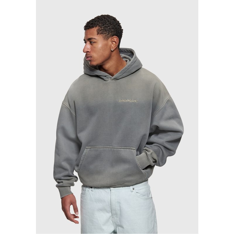 Dropsize HEAVY OVERSIZE MINIMAL LOGO HOODIE