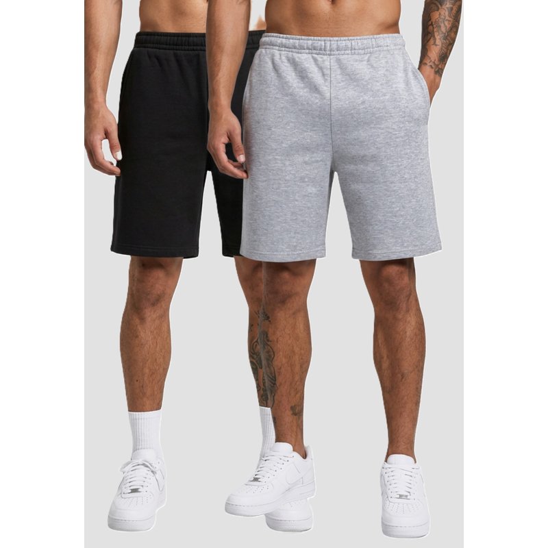 Urban Classics Basic Essential Sweatshorts 2-Pack