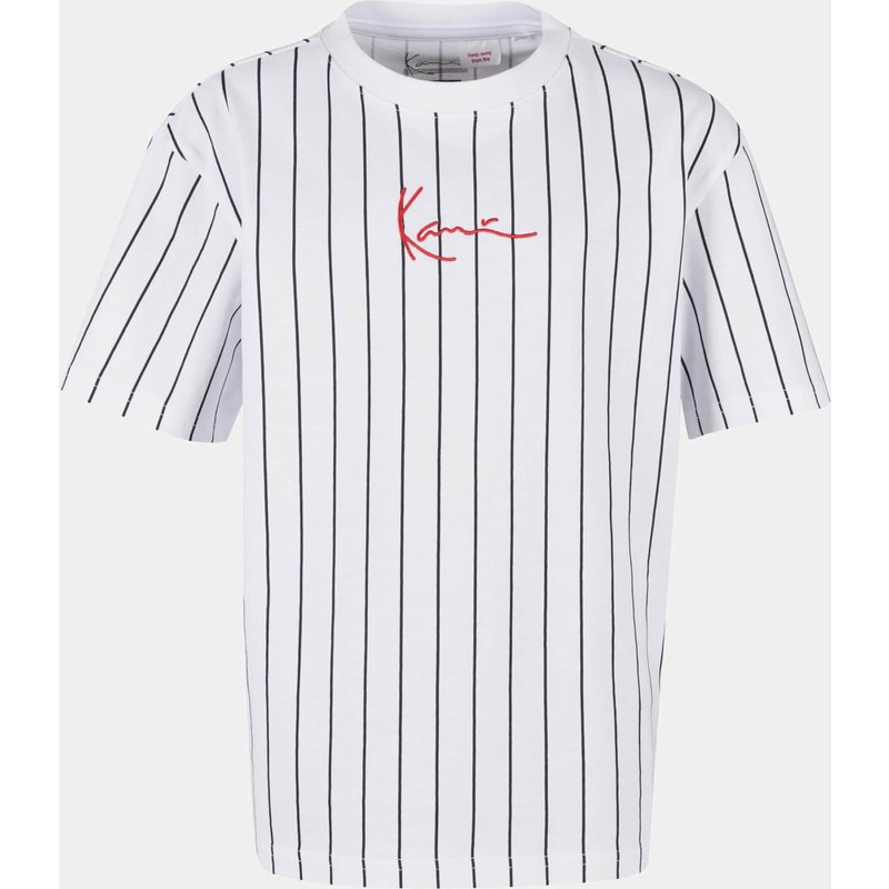 Karl Kani Small Signature Essential Pinstripe Tee Junior