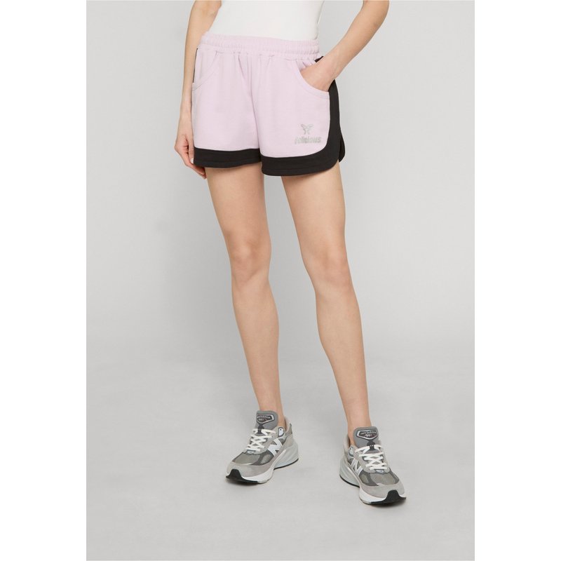 Felicious Contrast Logo Rib Short